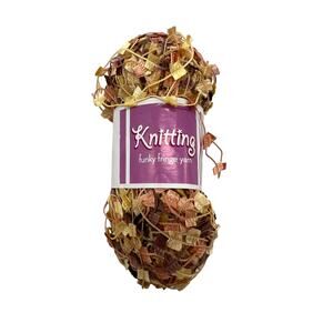 Knitting Funky Fringe Yarn Color 1617 Autumn 90 Yards